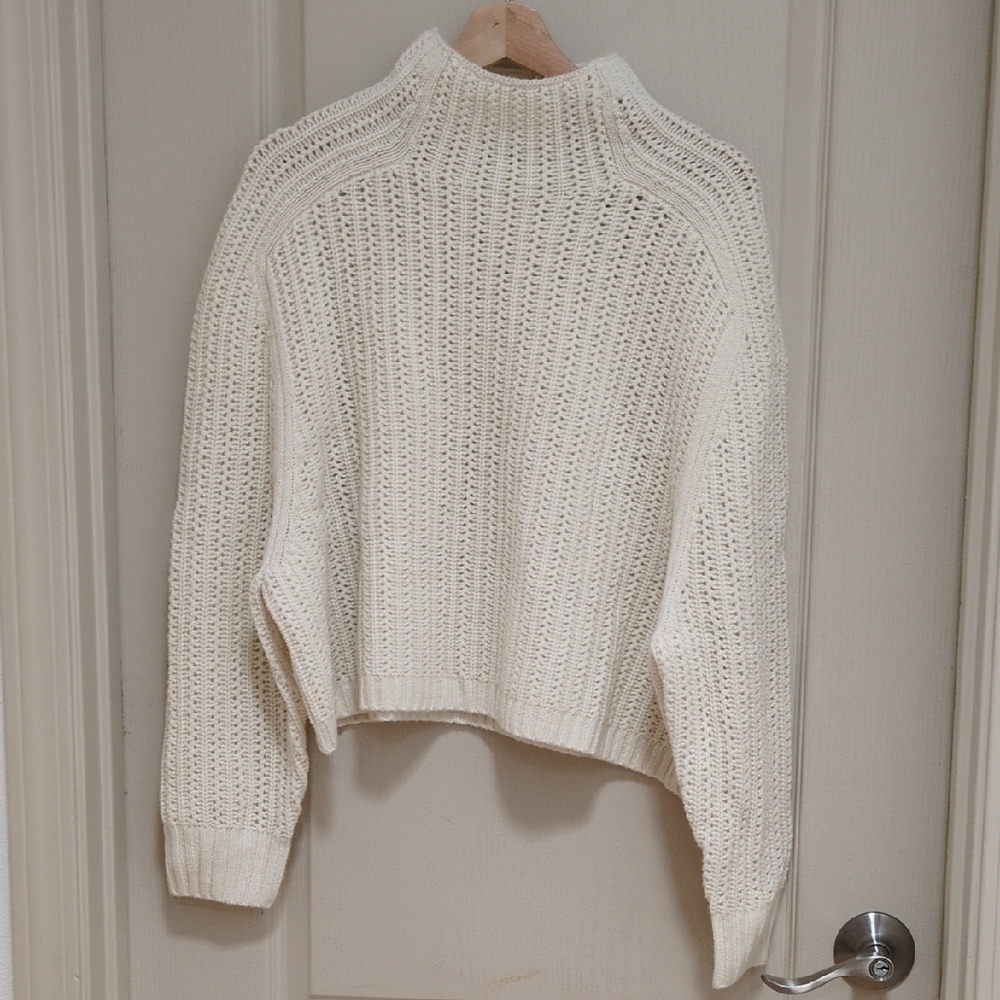 Madewell Cream Cowl Neck Sweater
